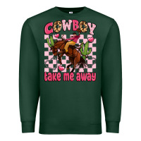 Sports Green cowboy take me away Premium Sweatshirt - LillyAllenDesigns