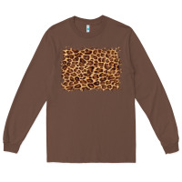 Chestnut leopard background Long Sleeve Tee - BarkalooDesign