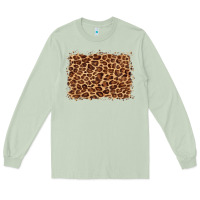 Matcha leopard background Long Sleeve Tee - BarkalooDesign