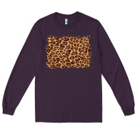 Plum leopard background Long Sleeve Tee - BarkalooDesign