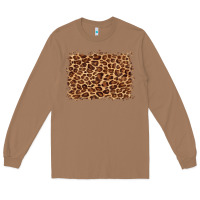 Toasted Coconut leopard background Long Sleeve Tee - BarkalooDesign