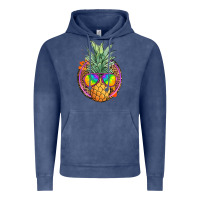 Vintage Denim pineapple and glasses Vintage Hoodie - JahusDesignShop