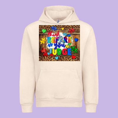 Think Before You Judge Urban Hoodie Designed By Cowgirlartshop