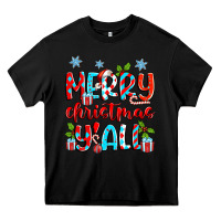 Black merry christmas y'all Heavy Core Tee - Zillion Design Studio