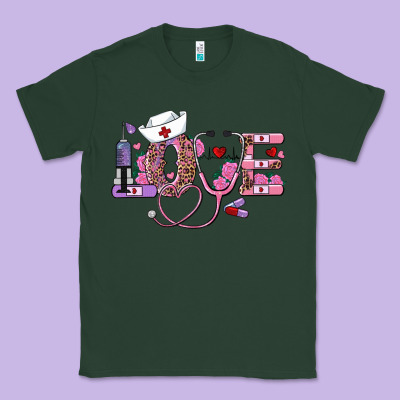 Valentine's Day Nurse Love Classic Tee Designed By Adodesignshop