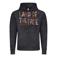 Vintage Black land of the free Vintage Hoodie - RacoonDesign
