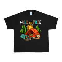 Black wild and free camp Urban Heavy Tee - AdoDesignShop