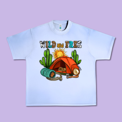 Wild And Free Camp Urban Heavy Tee Designed By Adodesignshop
