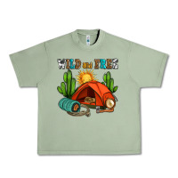 Oil Green wild and free camp Urban Heavy Tee - AdoDesignShop