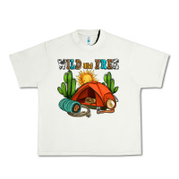 Pistachio wild and free camp Urban Heavy Tee - AdoDesignShop