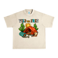 Sandshell wild and free camp Urban Heavy Tee - AdoDesignShop