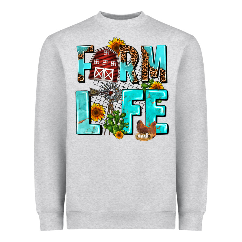Farm Life Heavyweight Sweatshirt by AdoDesignShop | Teevron