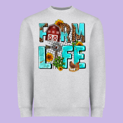 Farm Life Heavyweight Sweatshirt Designed By Adodesignshop