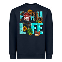 Navy farm life Heavyweight Sweatshirt - AdoDesignShop