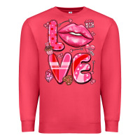Cardinal love with lips Premium Sweatshirt - LillyAllenDesigns