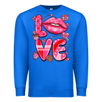 True Royal love with lips Premium Sweatshirt - LillyAllenDesigns