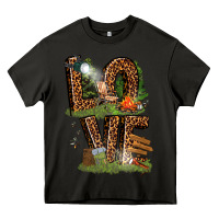 Asphalt love camping Heavy Core Tee - texasbilliewilder