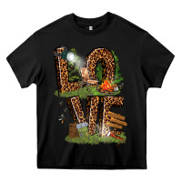 Black love camping Heavy Core Tee - texasbilliewilder