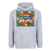 Heather Grey teacher vibes tumbler Heavyweight Hoodie - BundleAndBundleShop