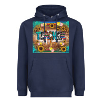 Navy teacher vibes tumbler Heavyweight Hoodie - BundleAndBundleShop