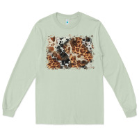 Matcha cowhide leopard background Long Sleeve Tee - BarkalooDesign