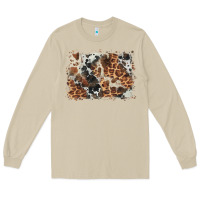 Mushroom cowhide leopard background Long Sleeve Tee - BarkalooDesign