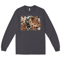 Smoke cowhide leopard background Long Sleeve Tee - BarkalooDesign