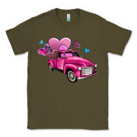 Army Green truck with hearts Classic Tee - AdoDesignShop