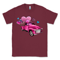 Burgundy truck with hearts Classic Tee - AdoDesignShop