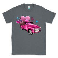 Charcoal Heather truck with hearts Classic Tee - AdoDesignShop