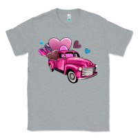 Heather Grey truck with hearts Classic Tee - AdoDesignShop