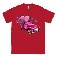 Red truck with hearts Classic Tee - AdoDesignShop