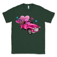 Sports Green truck with hearts Classic Tee - AdoDesignShop