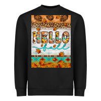 Black Hello fall Heavyweight Sweatshirt - Artiststas