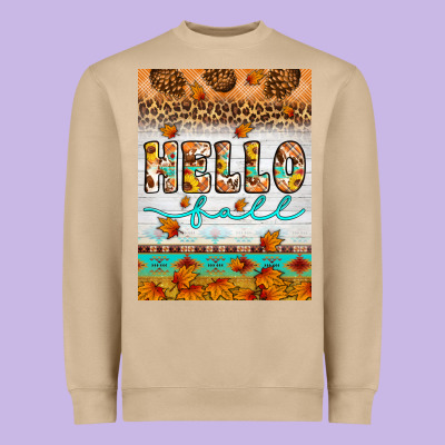 Hello Fall Heavyweight Sweatshirt Designed By Artiststas