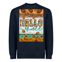 Navy Hello fall Heavyweight Sweatshirt - Artiststas