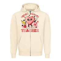 Sandshell cupid's favorite teacher Zipper Hoodie - MaliasSmallBusiness