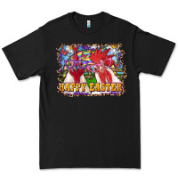 Black Happy Easter Roosters Premium Tee - RanaPortraitStore