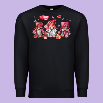 Valentine's Day Gnomes Premium Sweatshirt Designed By Lillyallendesigns