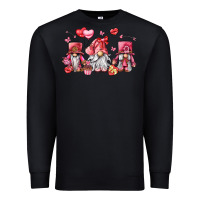 Black valentine's day gnomes Premium Sweatshirt - LillyAllenDesigns