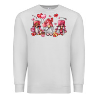 Dove Grey valentine's day gnomes Premium Sweatshirt - LillyAllenDesigns