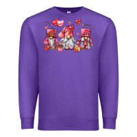 Purple valentine's day gnomes Premium Sweatshirt - LillyAllenDesigns