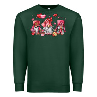 Sports Green valentine's day gnomes Premium Sweatshirt - LillyAllenDesigns