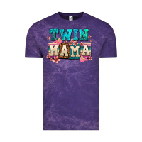 Cloud Purple twin mama Vintage Tee - AdoDesignShop