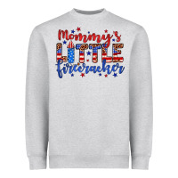 Heather Grey mommy’s little firecracker Heavyweight Sweatshirt - JahusDesignShop