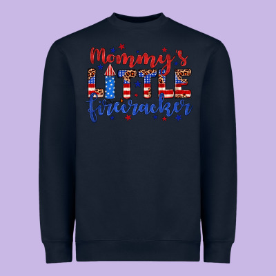 Mommy’s Little Firecracker Heavyweight Sweatshirt Designed By Jahusdesignshop
