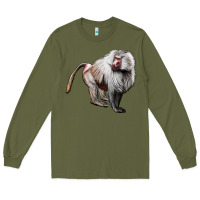 Army Green baboon Long Sleeve Tee - LillyAllenDesigns