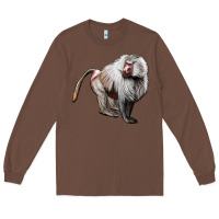 Chestnut baboon Long Sleeve Tee - LillyAllenDesigns