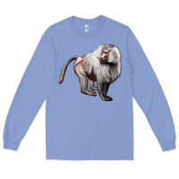 Colony Blue baboon Long Sleeve Tee - LillyAllenDesigns