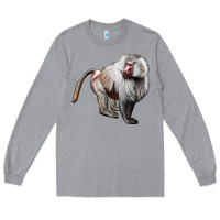 Heather Grey baboon Long Sleeve Tee - LillyAllenDesigns